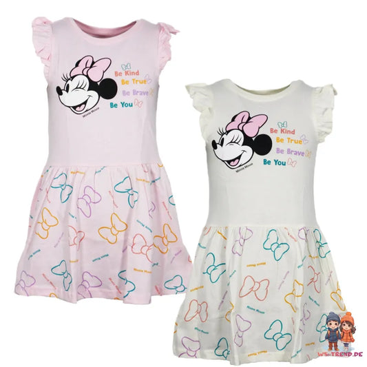 Disney Minnie Maus Kinder Mädchen Sommerkleid Kleid - WS-Trend.de Gr. 92-128 Baumwolle