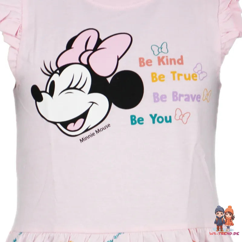 Disney Minnie Maus Kinder Mädchen Sommerkleid Kleid - WS-Trend.de Gr. 92-128 Baumwolle