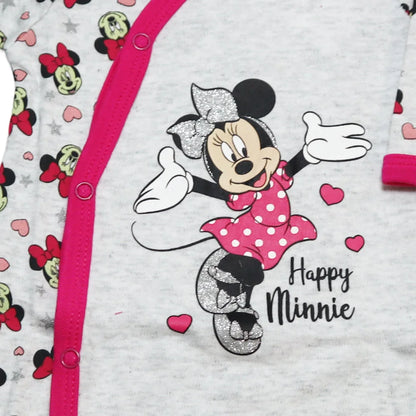 Disney Minnie Maus Baby Kleinkind Strampler Einteiler - WS-Trend.de Gr.56 - 92 Rot Rosa
