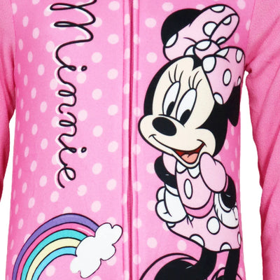 Disney Minnie Maus Kinder Fleece Einteiler Schlafanzug Pyjama - Ansicht 2