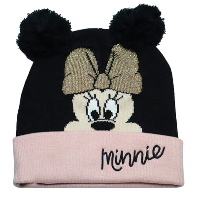 Disney Minnie Maus Kinder Winter Bommel Mütze plus Handschuhe - Ansicht 2