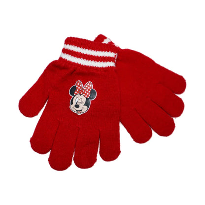 Disney Minnie Maus Kinder Winter Bommel Mütze plus Handschuhe 52 54 – WS-Trend