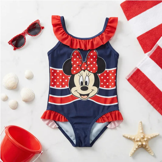 Disney Minnie Maus Kinder Mädchen Badeanzug Bademode - WS-Trend.de 104-134