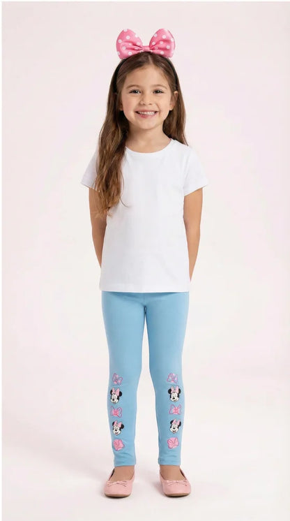 Disney Minnie Maus Kinder Leggings Sporthose - WS-Trend.de Mädchen Blau Rot 104 bis 134