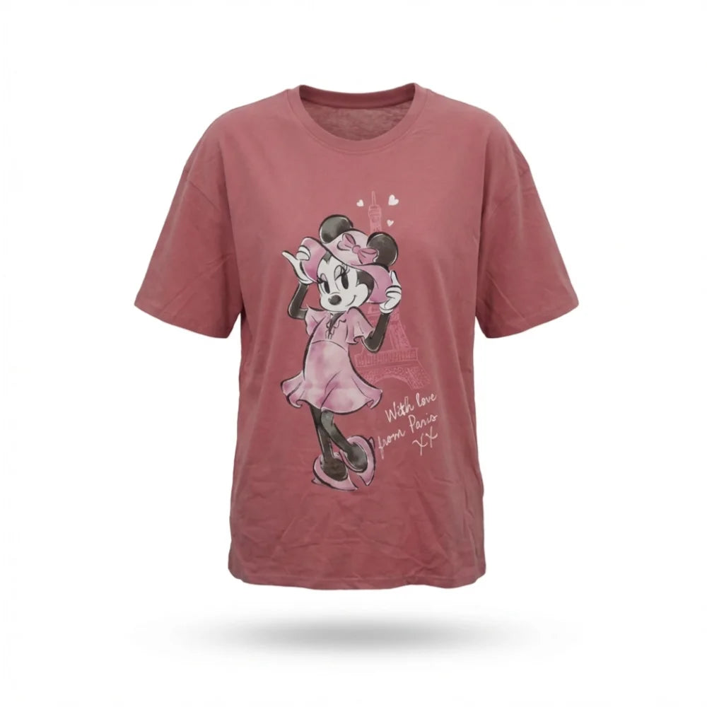 Disney Minnie Maus Damen kurzarm Schlafshirt 100% Baumwolle - WS-Trend.de