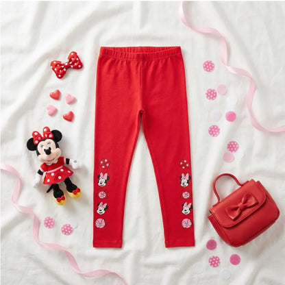 Disney Minnie Maus Kinder Leggings Sporthose - WS-Trend.de Mädchen Blau Rot 104 bis 134