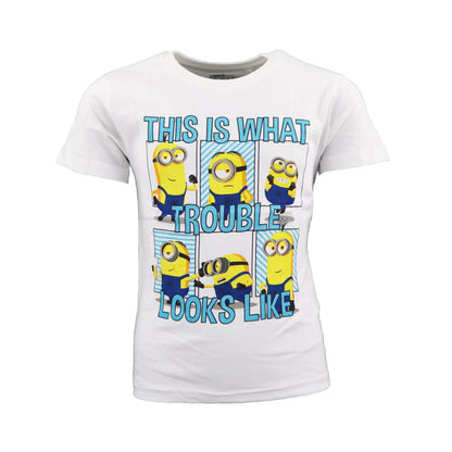 Minions Kinder Schlafanzug Pyjama - WS-Trend.de Die Jungen 98-128 Baumwolle Weiß Grau