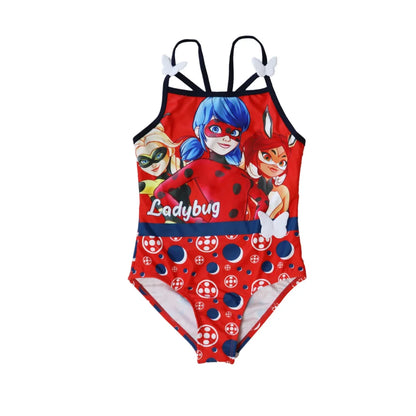 Miraculous Ladybug Kinder Badeanzug - WS-Trend.de Bademode für Mädchen Gr. 104 - 128