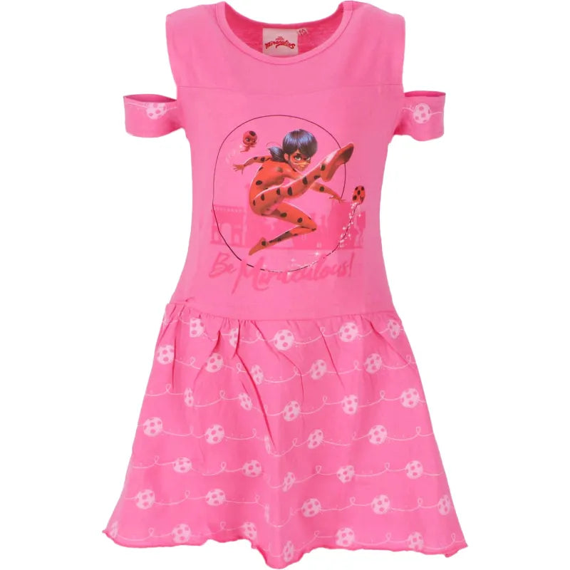 Miraculous Ladybug Kinder Sommer Kleid - WS-Trend.de für Mädchen Sommerkleid 98 -128