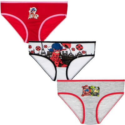 Miraculous Ladybug Kinder Unterhose Slips 3er Pack - WS-Trend.de Mädchen Gr. 92-128