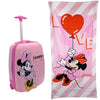 Disney Minnie Maus 2 tlg. Set Kinder Trolley Koffer Reisekoffer plus Strandtuch