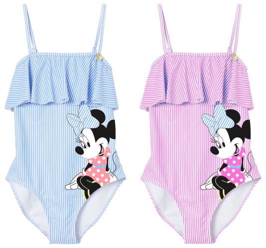 Disney Minnie Maus Kinder Mädchen Badeanzug - WS-Trend.de Bademode 104-134 Blau Pink