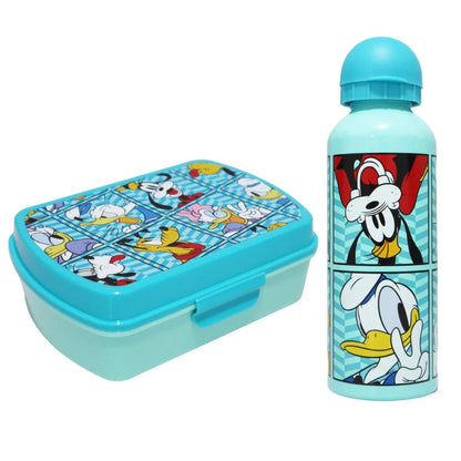 Disney Mickey Maus 2 tlg Lunch Set Brotdose Alu Trinkflasche 500 ml - WS-Trend.de