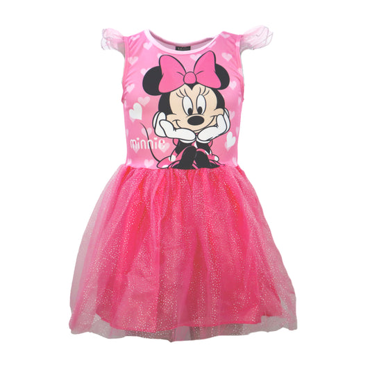 Disney Minnie Maus Kinder Mädchen Sommerkleid Kleid Tüllkleid