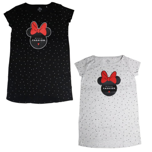 Disney Minnie Maus Damen kurzarm Schlafshirt Nachthemd - WS-Trend.de XS-XL
