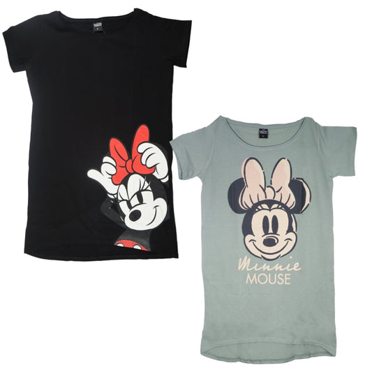 Disney Minnie Maus Damen kurzarm Schlafshirt oversize - WS-Trend.de XL - 4XL 100% Baumwolle