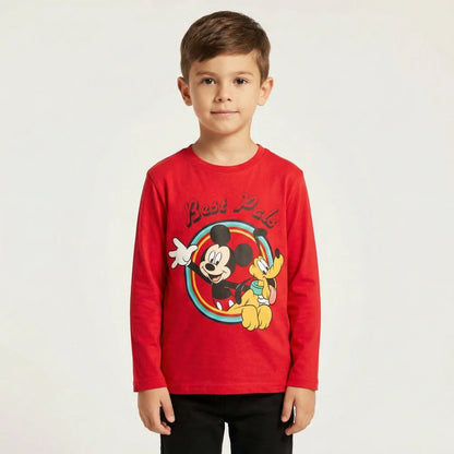 Disney Mickey Maus Langarm T-Shirt - WS-Trend.de Kinder Blau für Jungen