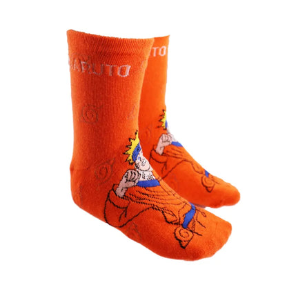 Naruto Shippuden Sasuke Kakashi Lange Kinder Socken 3er Pack - WS-Trend.de 23-34