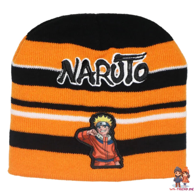 Anime Naruto Shippuden Jungen Wintermütze Mütze plus Handschuhe 54/56 - WS-Trend.de
