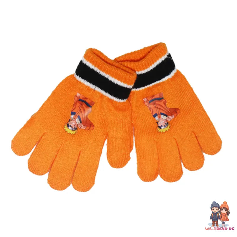 Anime Naruto Shippuden Jungen Wintermütze Mütze plus Handschuhe 54/56 - WS-Trend.de