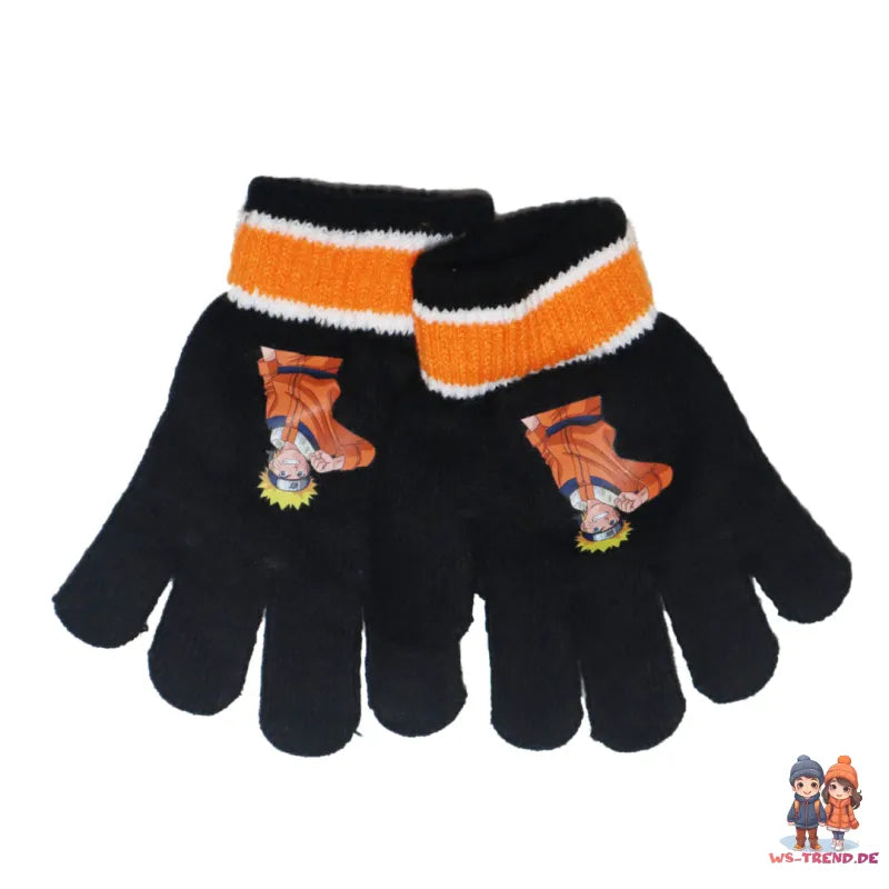 Anime Naruto Shippuden Jungen Wintermütze Mütze plus Handschuhe 54/56 - WS-Trend.de