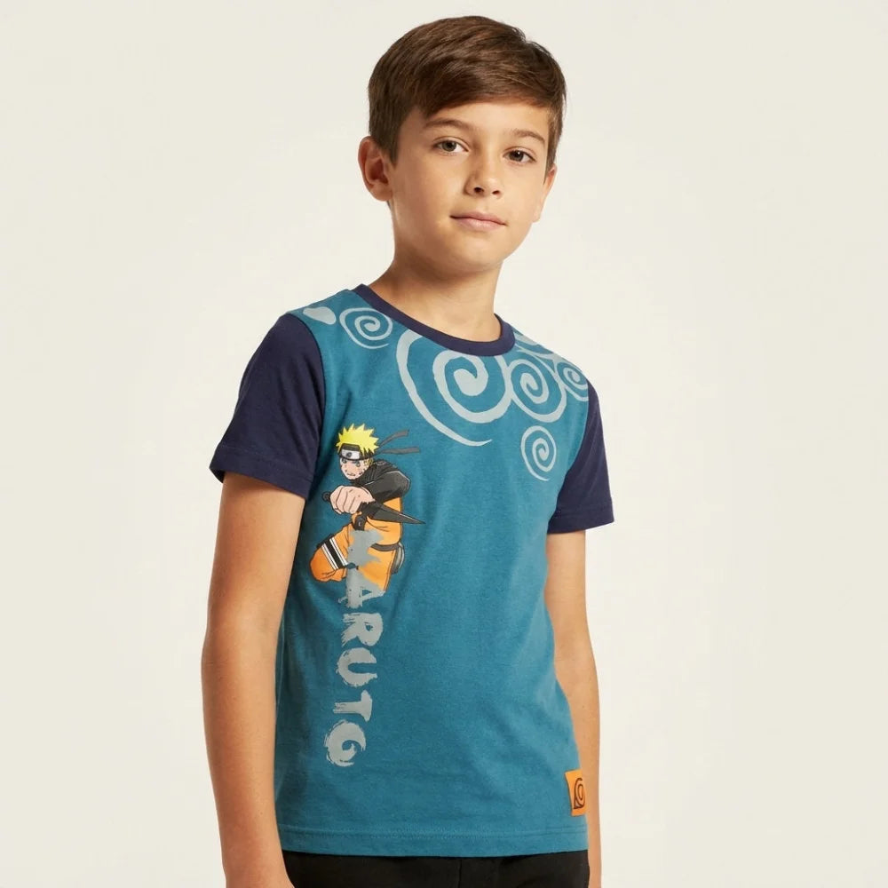 Anime Naruto Shippuden Jungen kurzarm T-Shirt Shirt - WS-Trend.de Kinder 116-128 Baumwolle