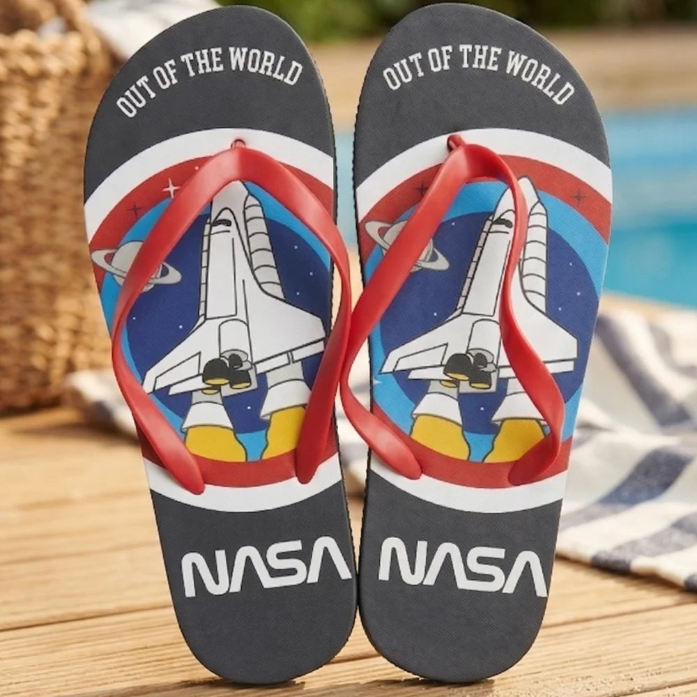 NASA Space Center Jungen FlipFlops Sandalen Latschen Zehentrenner - WS-Trend.de