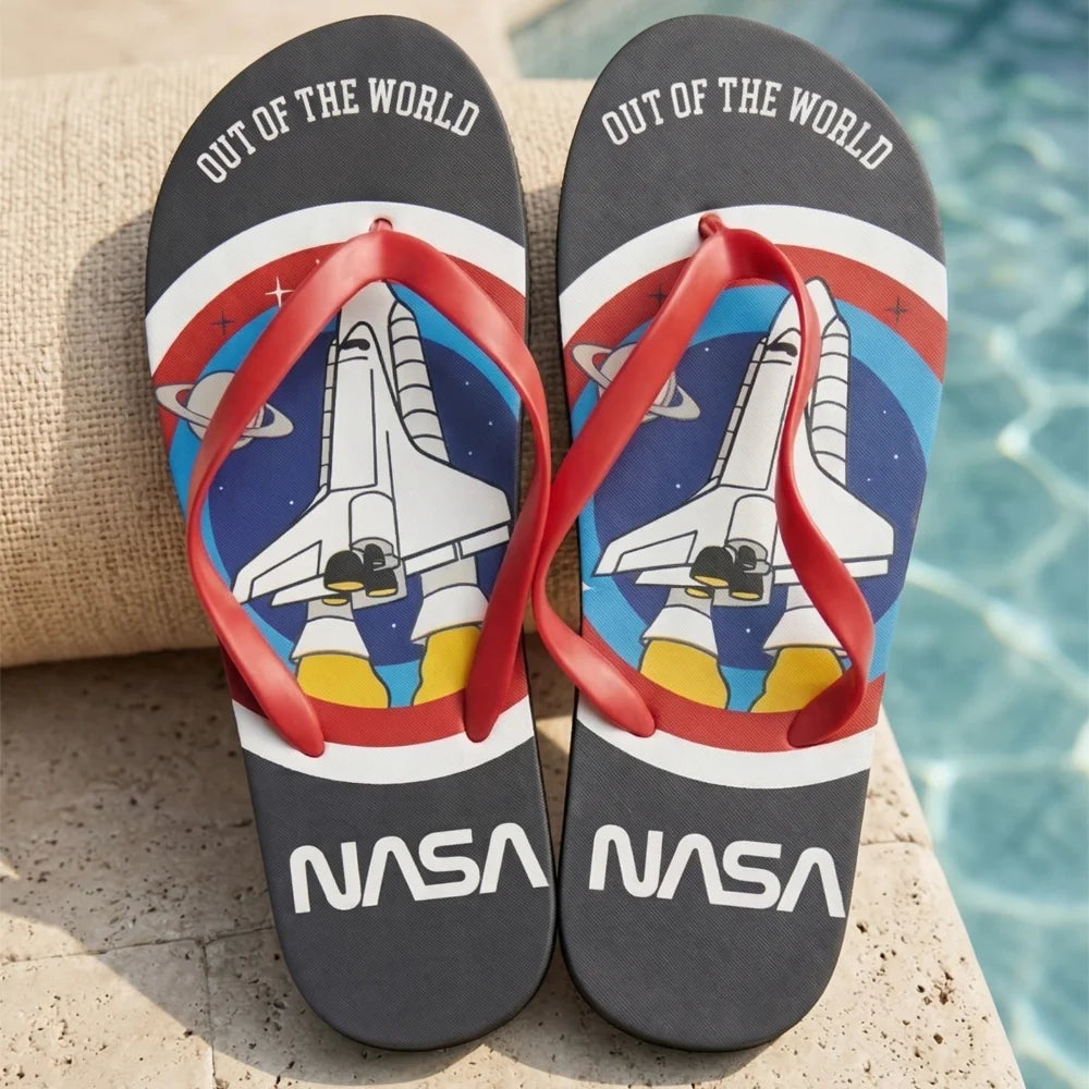 NASA Space Center Jungen FlipFlops Sandalen Latschen Zehentrenner - WS-Trend.de