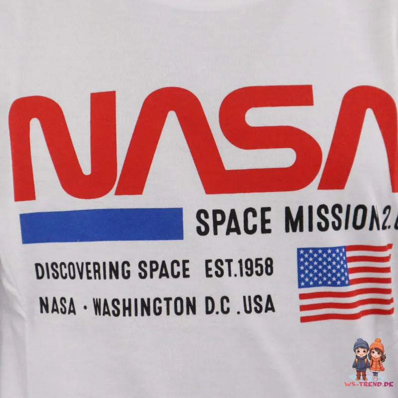 NASA Kinder Jungen Schlafanzug Pyjama - WS-Trend.de Space Center Jugend kurzarm 134 bis 164