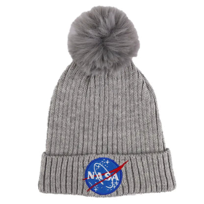 NASA Space Center - Mädchen Damen Herbst Wintermütze Bommelmütze - WS-Trend.de - 54 56