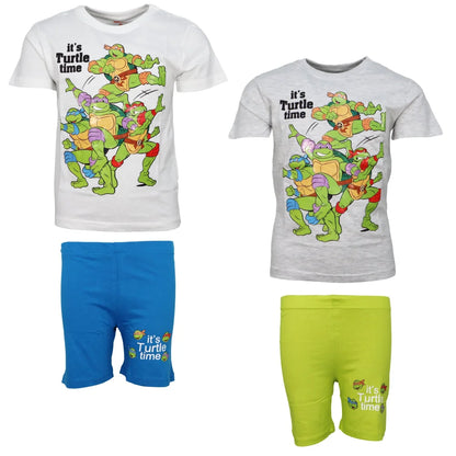 Teenage Mutant Ninja Turtles Kinder Jungen kurzarm Schlafanzug Pyjama - WS-Trend.de 104-134