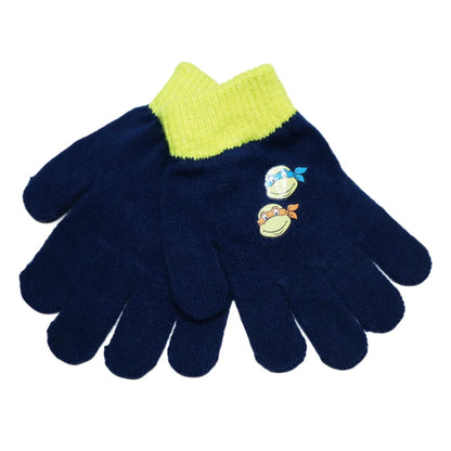 Teenage Ninja Mitantant Turtles Kinder Wintermütze Bommelmütze Handschuhe - WS-Trend.de 52 54