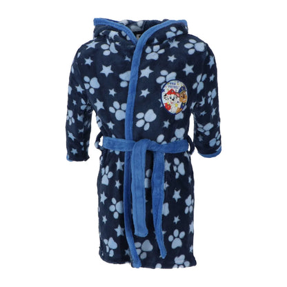 Paw Patrol Chase Marshall Jungen Fleece Bademantel mit Kapuze - WS-Trend.de Gr. 98 - 128