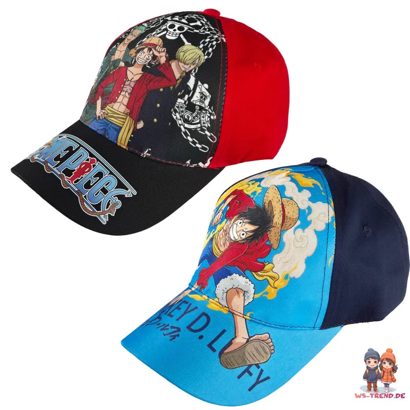 One Piece Luffy and Crew Jungen Basecap Baseball Kappe Mütze - WS-Trend.de Luffe Gr. 54 - 56