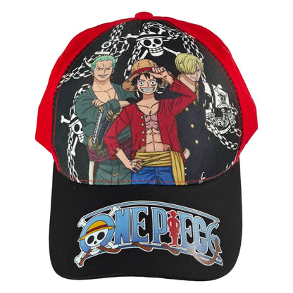 One Piece Luffy and Crew Jungen Basecap Baseball Kappe Mütze - WS-Trend.de Luffe Gr. 54 - 56