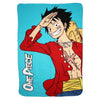 Anime One Piece Luffy Kinder Fleecedecke leichte Kuscheldecke 100x140 cm