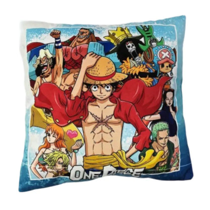 Anime One Piece Monkey D Ruffy Crew Kissen Dekokissen 40x40 cm - WS-Trend.de