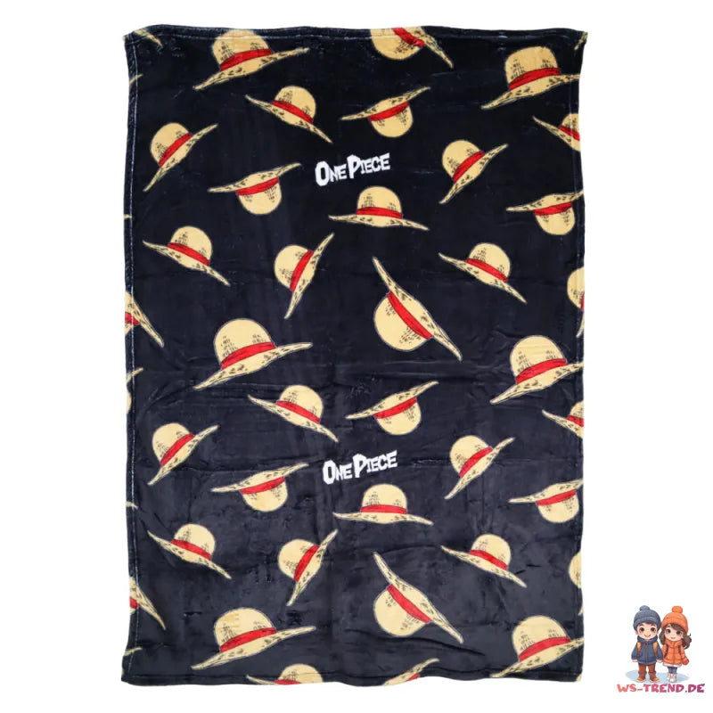 One Piece Luffy 2tlg Set Fleecedecke leichte Kuscheldecke 3D Kissen - WS-Trend.de