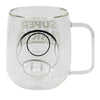 Super Mario Toady doppelwandige Kaffeetasse Teetasse Glastasse 290 ml