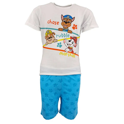 Paw Patrol Jungen Kinder Schlafanzug Pyjama - WS-Trend.de Welpen kurzarm 98 - 128 Baumwolle