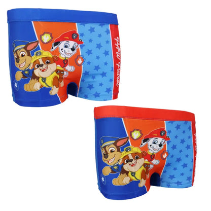 Paw Patrol Kinder Badehose Badeshorts - WS-Trend.de Shorts jungen Bademode Gr. 98-128 Rot Blau