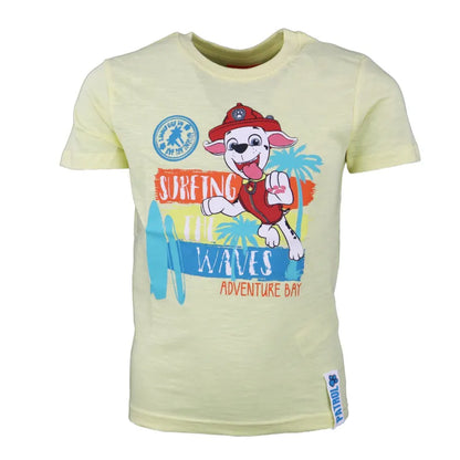 Paw Patrol Marshall Jungen Kinder T-Shirt - WS-Trend.de kurzarm 98 -128 Blau Gelb Baumwolle