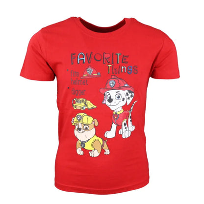 Paw Patrol Rubble Marshall Kinder T-Shirt - WS-Trend.de kurzarm 98 -128 Jungen Baumwolle