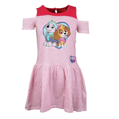 Paw Patrol Skye und Everest Kinder kurzarm Kleid - WS-Trend.de Sommerkleid 98 -128 Baumwolle