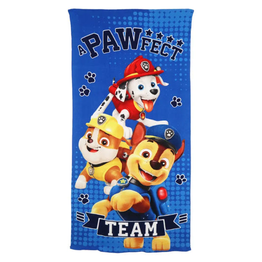 Paw Patrol Chase Rubble Jungen Mikrofaser Strandtuch Badetuch 70x140 cm - WS-Trend.de