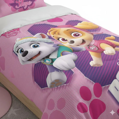 Paw Patrol Skye Everest Kinder Bettwäsche Set 135/140x200 65x65 Mädchen - WS-Trend.de
