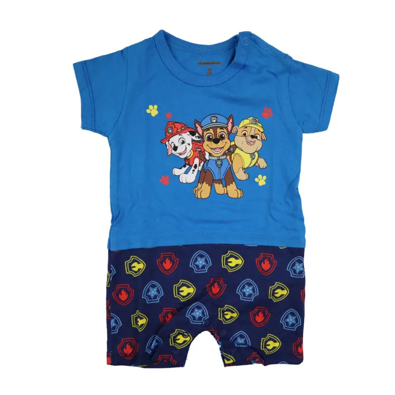Paw Patrol Baby Kurzarm Body Strampler - WS-Trend.de Schlafanzug Gr. 62 bis 92