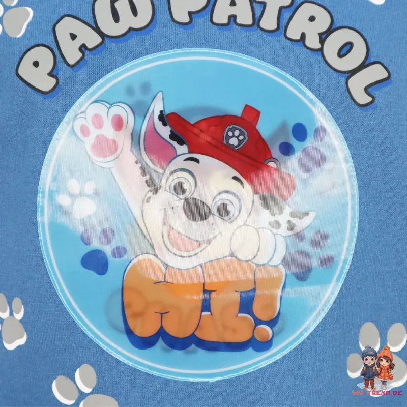 Paw Patrol Kinder Jungen Pullover Sweatshirt Wechselbild - WS-Trend.de Blau Gr. 98-128