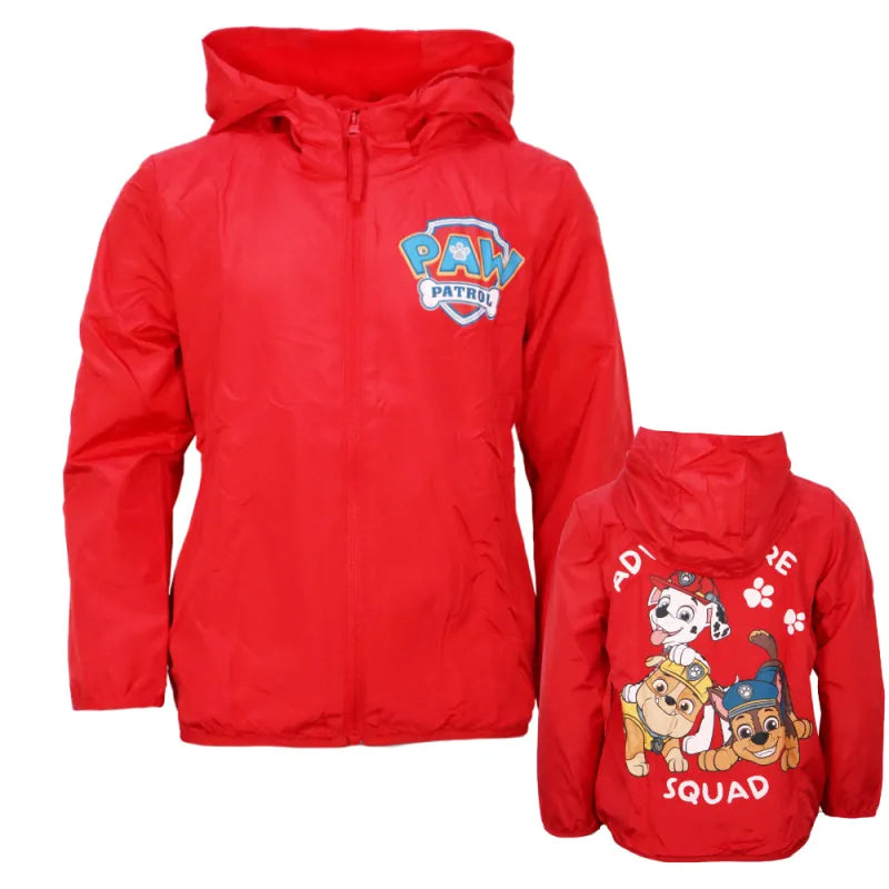 Paw Patrol Kinder Jungen Sommerjacke Herbst Jacke mit Kapuze - WS-Trend.de Gr. 98-128