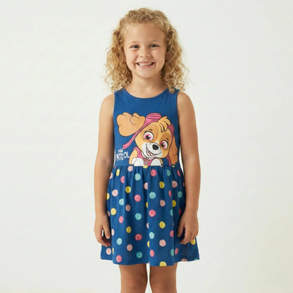 Paw Patrol Skye Kinder Mädchen kurzarm Kleid Sommerkleid - WS-Trend.de 92-128 Baumwolle